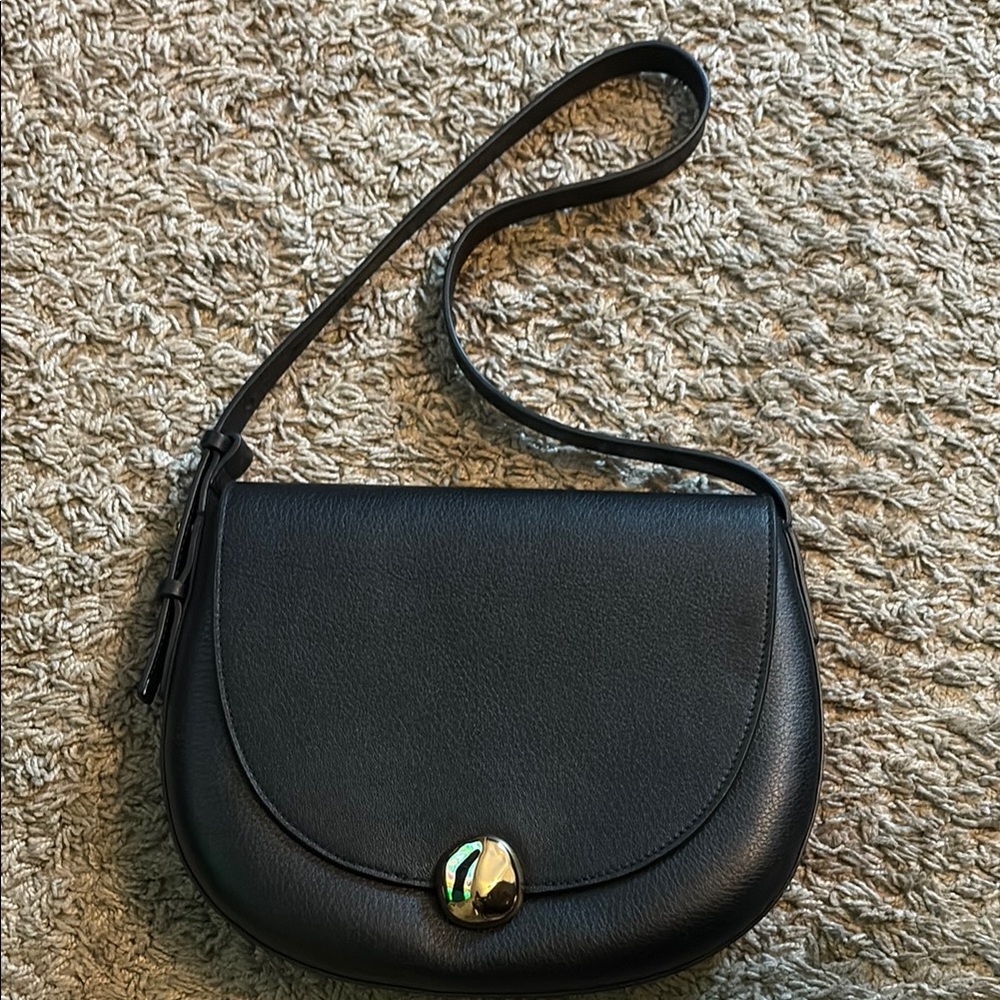Madewell Black and Gold Crossbody Bag